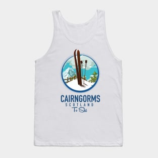 Cairngorms scotland to ski logo Tank Top